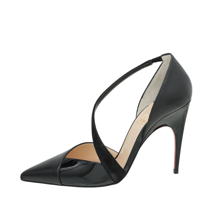 Christian Louboutin Black Platina 100 Pumps 36.5