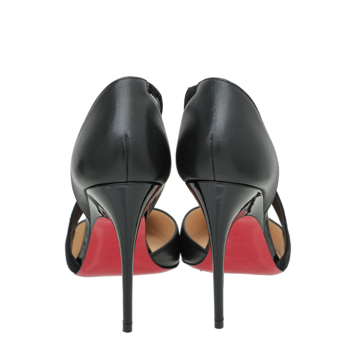 Christian Louboutin Black Platina 100 Pumps 36.5