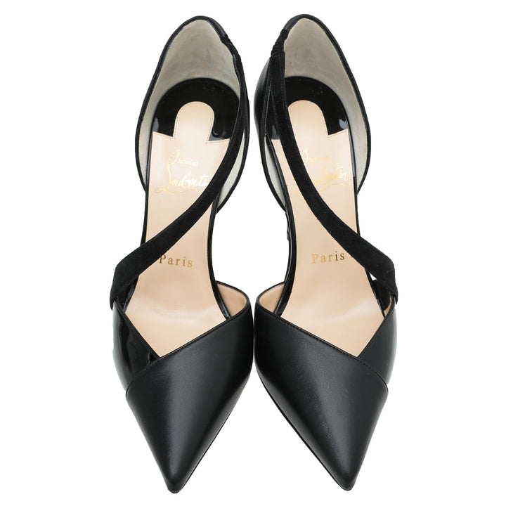 Christian Louboutin Black Platina 100 Pumps 36.5