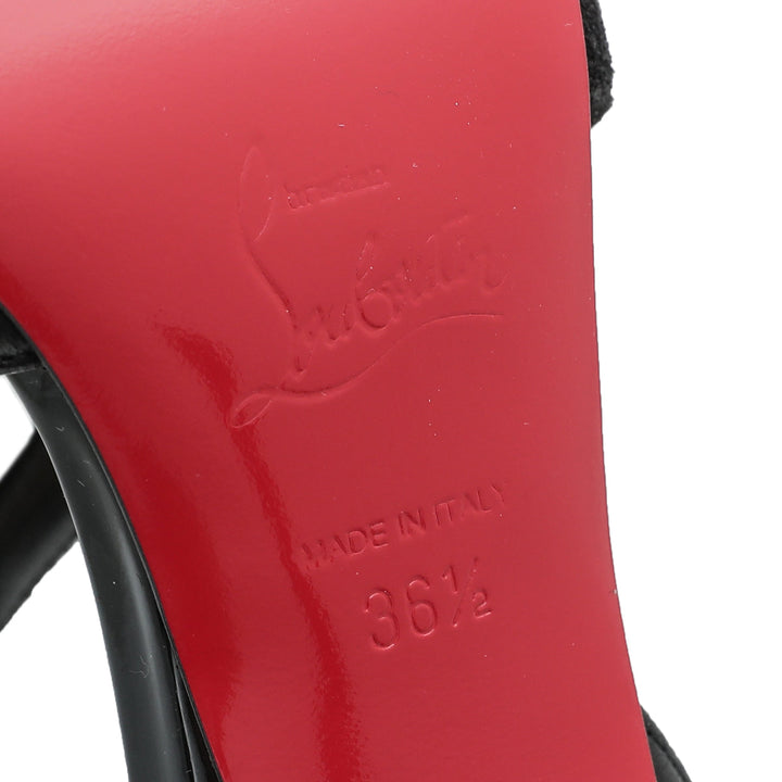 Christian Louboutin Black Platina 100 Pumps 36.5