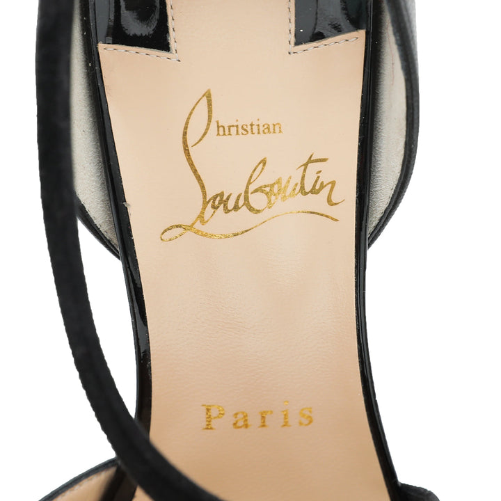 Christian Louboutin Black Platina 100 Pumps 36.5