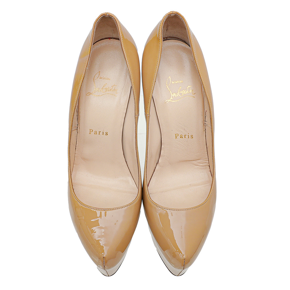Christian Louboutin Beige Daffodile 160 Pumps 38.5