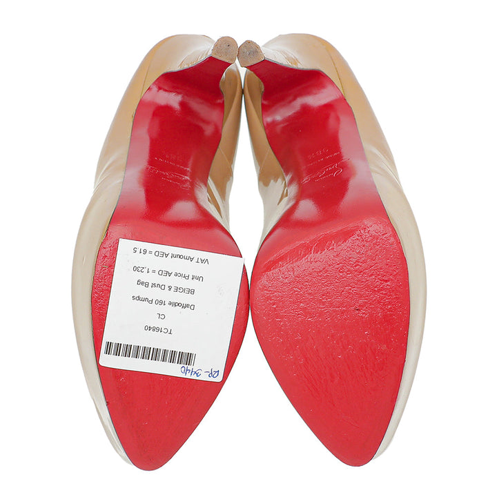Christian Louboutin Beige Daffodile 160 Pumps 38.5