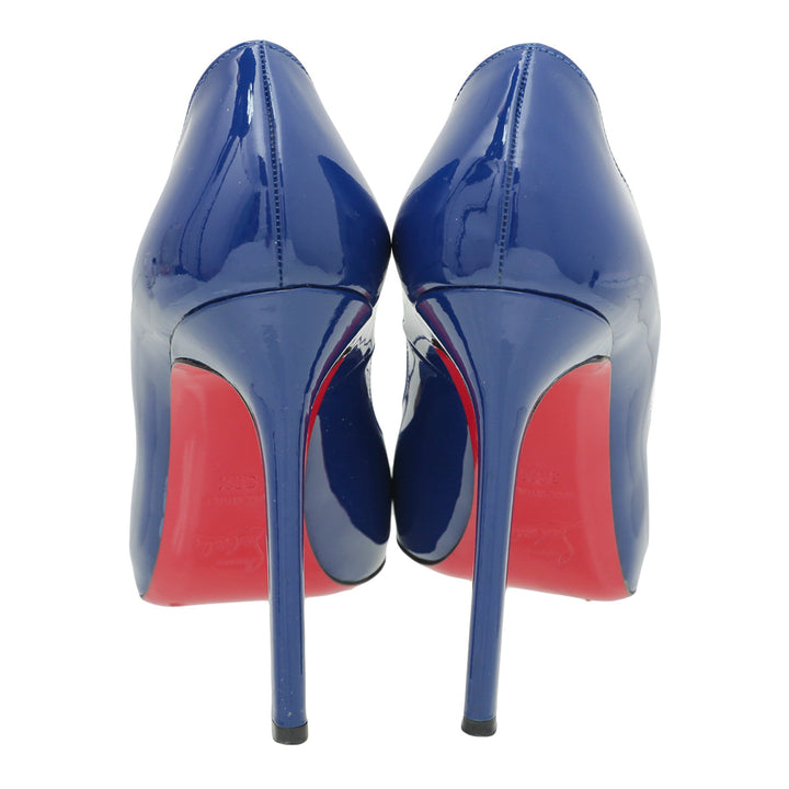 Christian Louboutin Blue Flo 120 Pumps 38.5