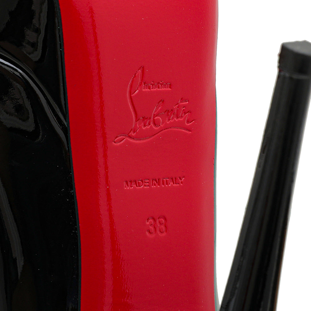 Christian Louboutin Black Lady Peep 150mm 38