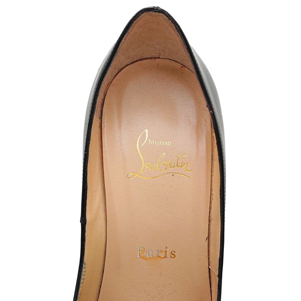 Christian Louboutin Black Lady Peep 150mm 38