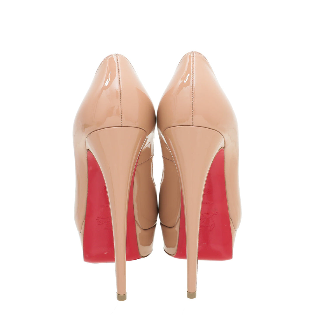Christian Louboutin Nude Lady Peep 150mm Pump 38