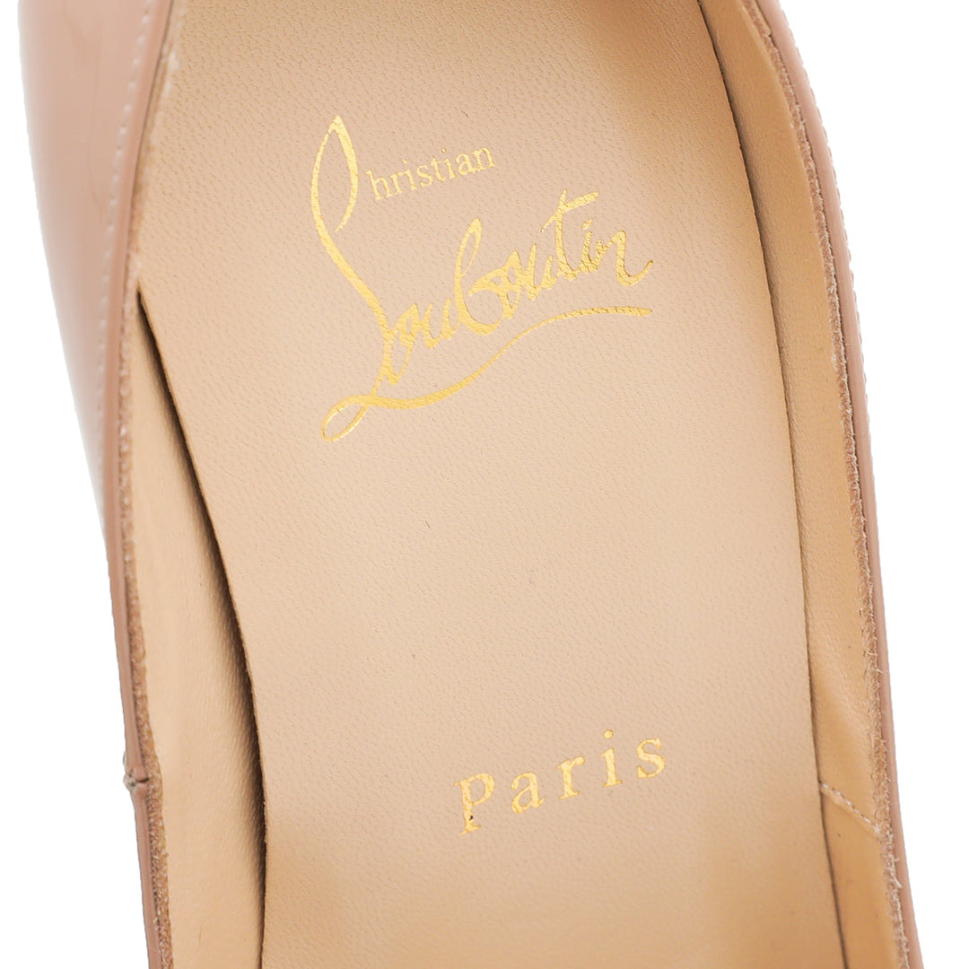 Christian Louboutin Nude Lady Peep 150mm Pump 38