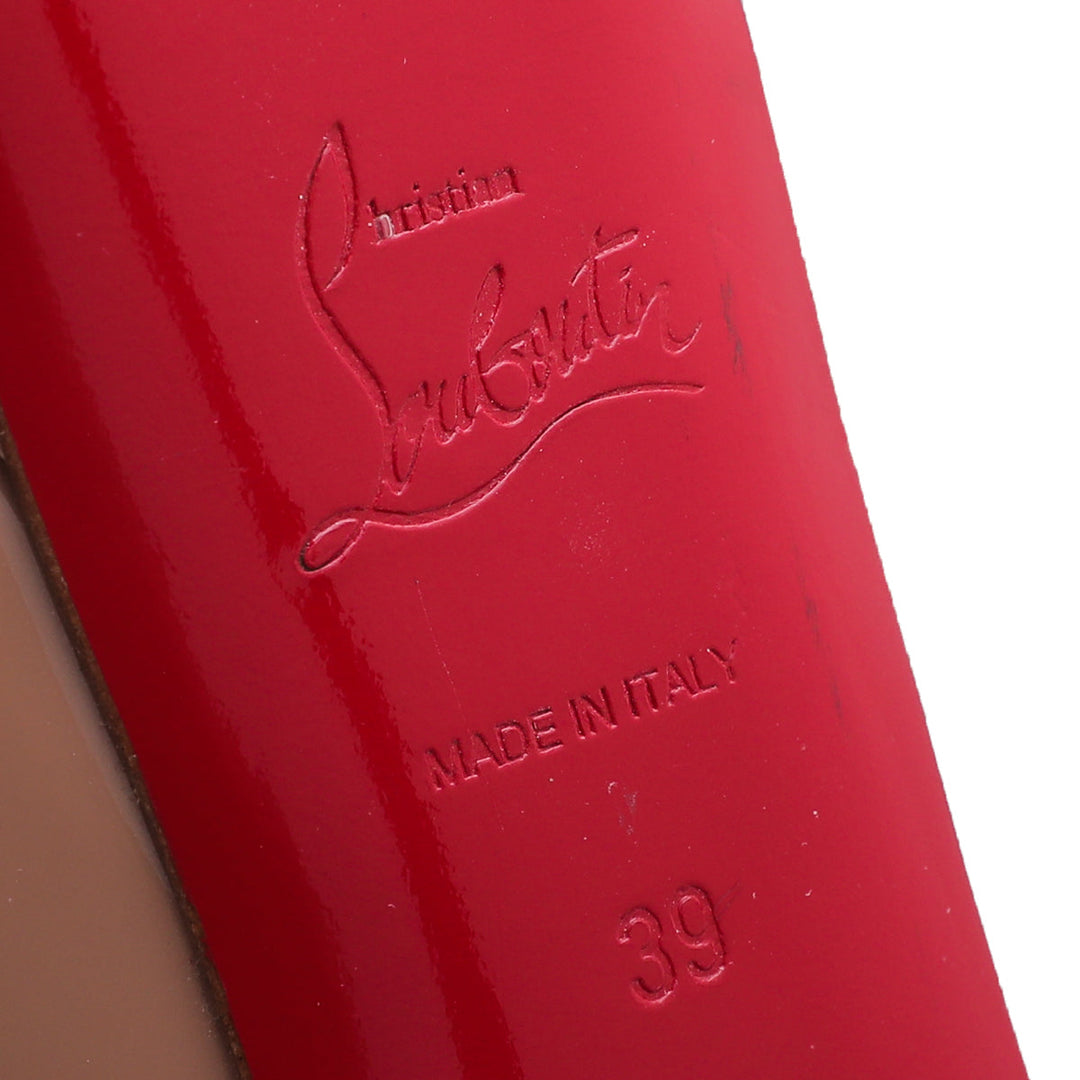 Christian Louboutin Nude Lady Peep 39