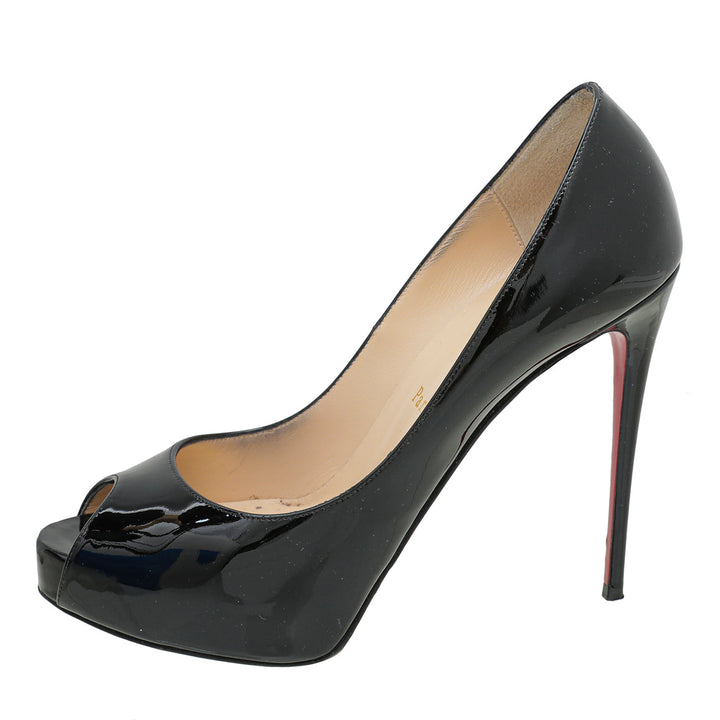 Christian Louboutin Black New Very Prive 120 Pumps 37.5