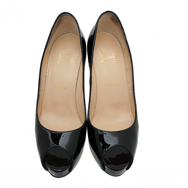 Christian Louboutin Black New Very Prive 120 Pumps 37.5