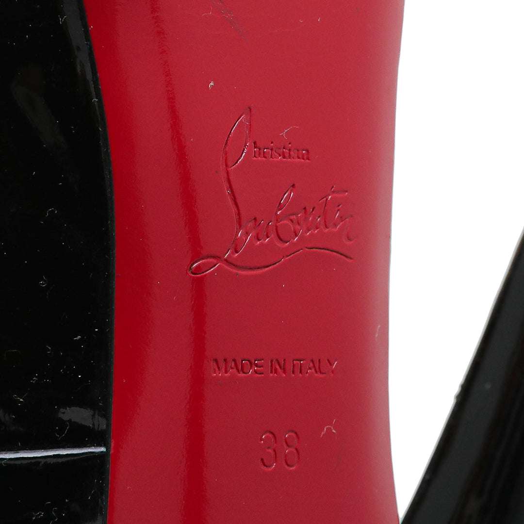 Christian Louboutin Black New Very Prive 120 Pumps 38