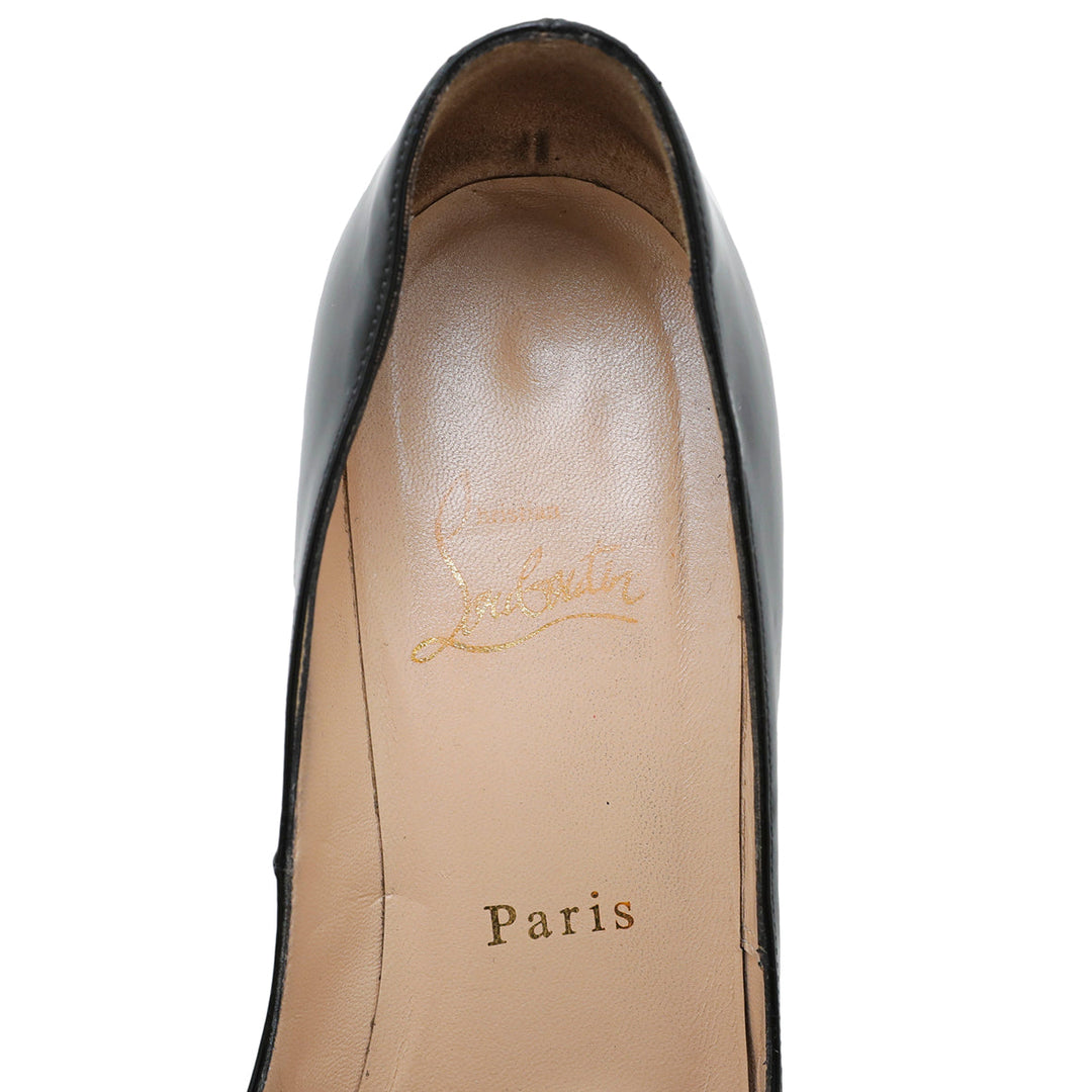 Christian Louboutin Black New Very Prive 120 Pumps 38