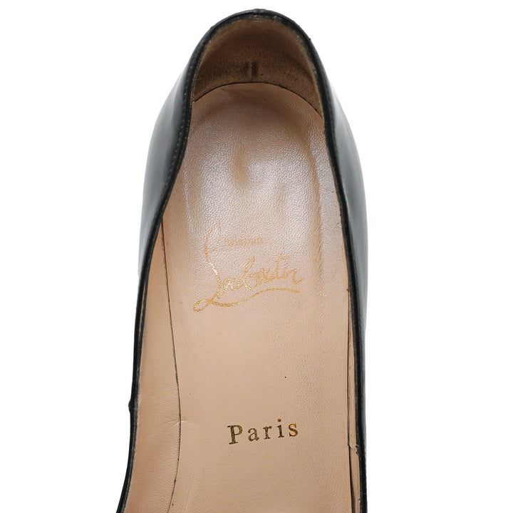 Christian Louboutin Black New Very Prive 120 Pumps 38
