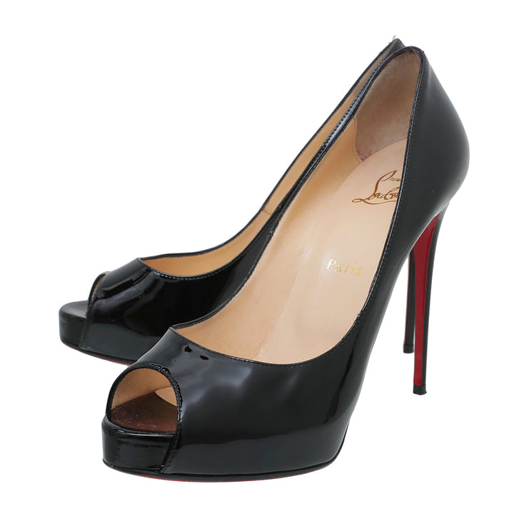 Christian Louboutin Black New Very Prive 120 Pumps 38.5