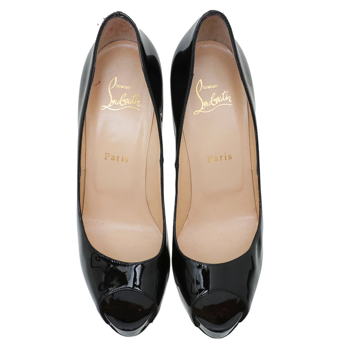 Christian Louboutin Black New Very Prive 120 Pumps 38.5