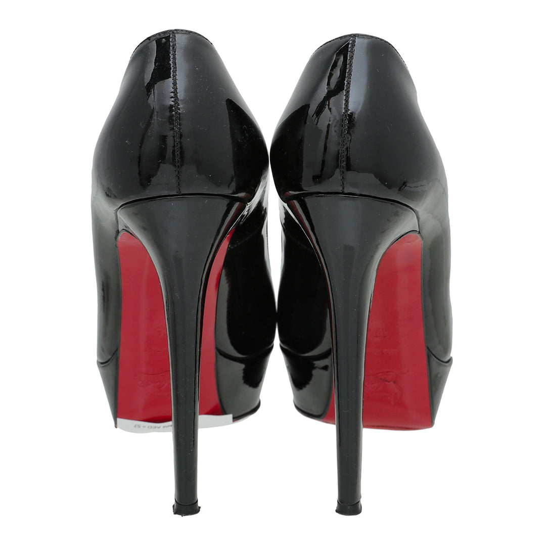 Christian Louboutin Black Bianca Platform Pump 37.5