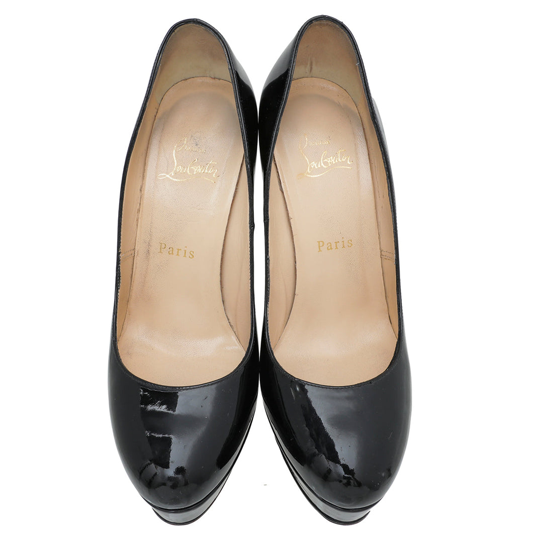 Christian Louboutin Black Bianca Platform Pump 37.5