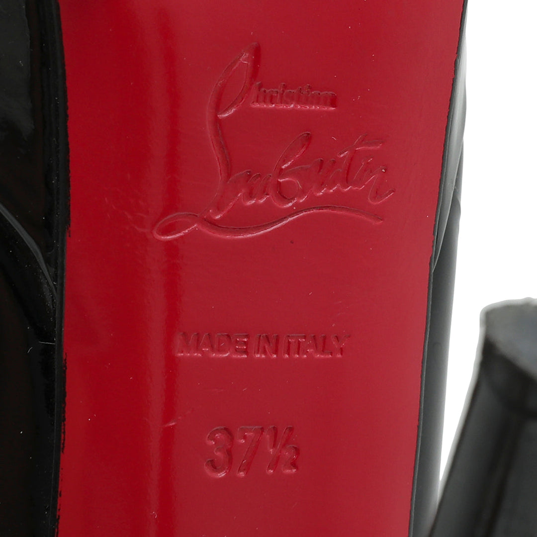 Christian Louboutin Black Bianca Platform Pump 37.5