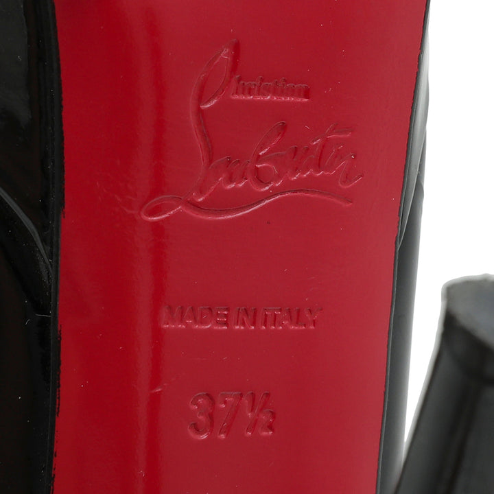 Christian Louboutin Black Bianca Platform Pump 37.5