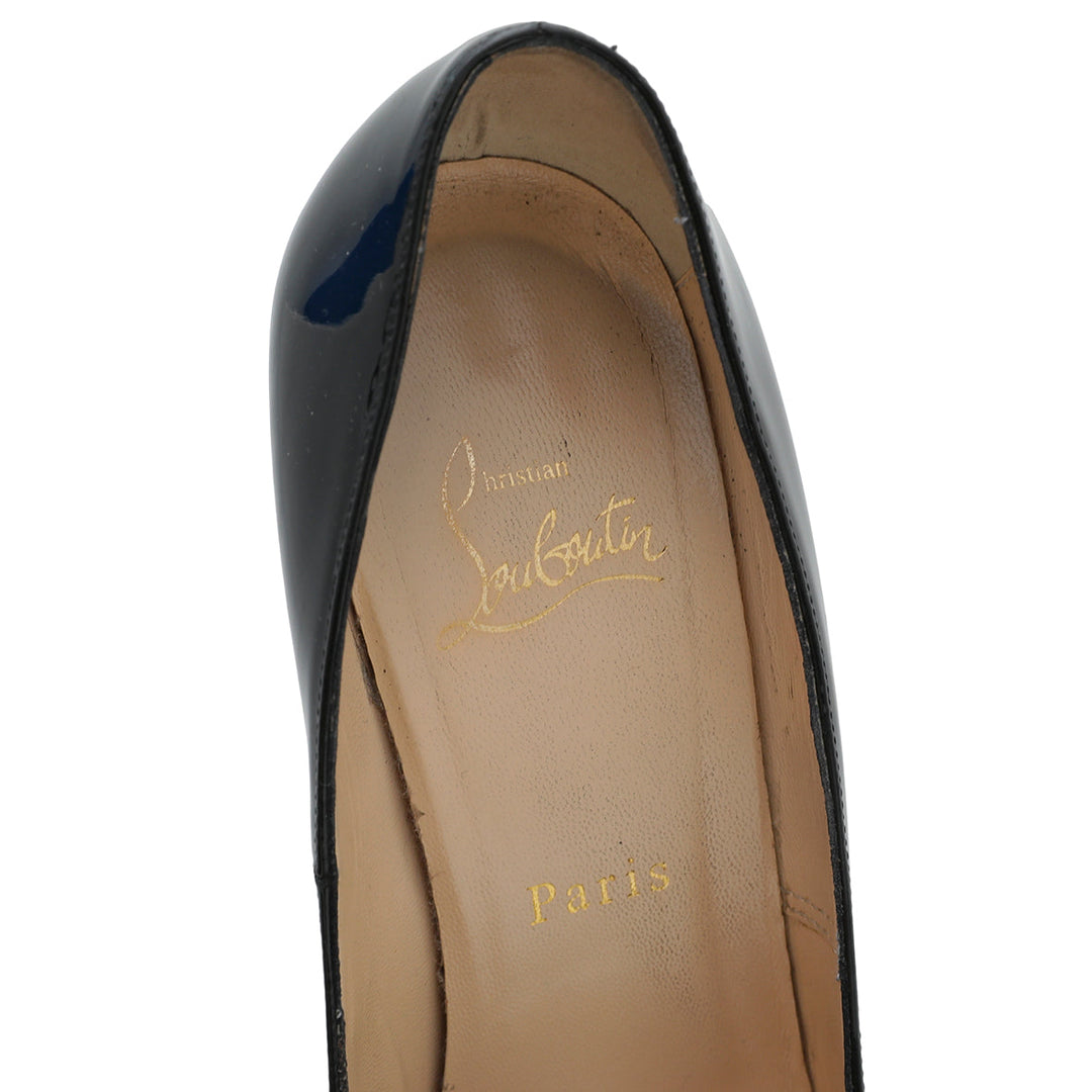 Christian Louboutin Black Bianca Platform Pump 37.5
