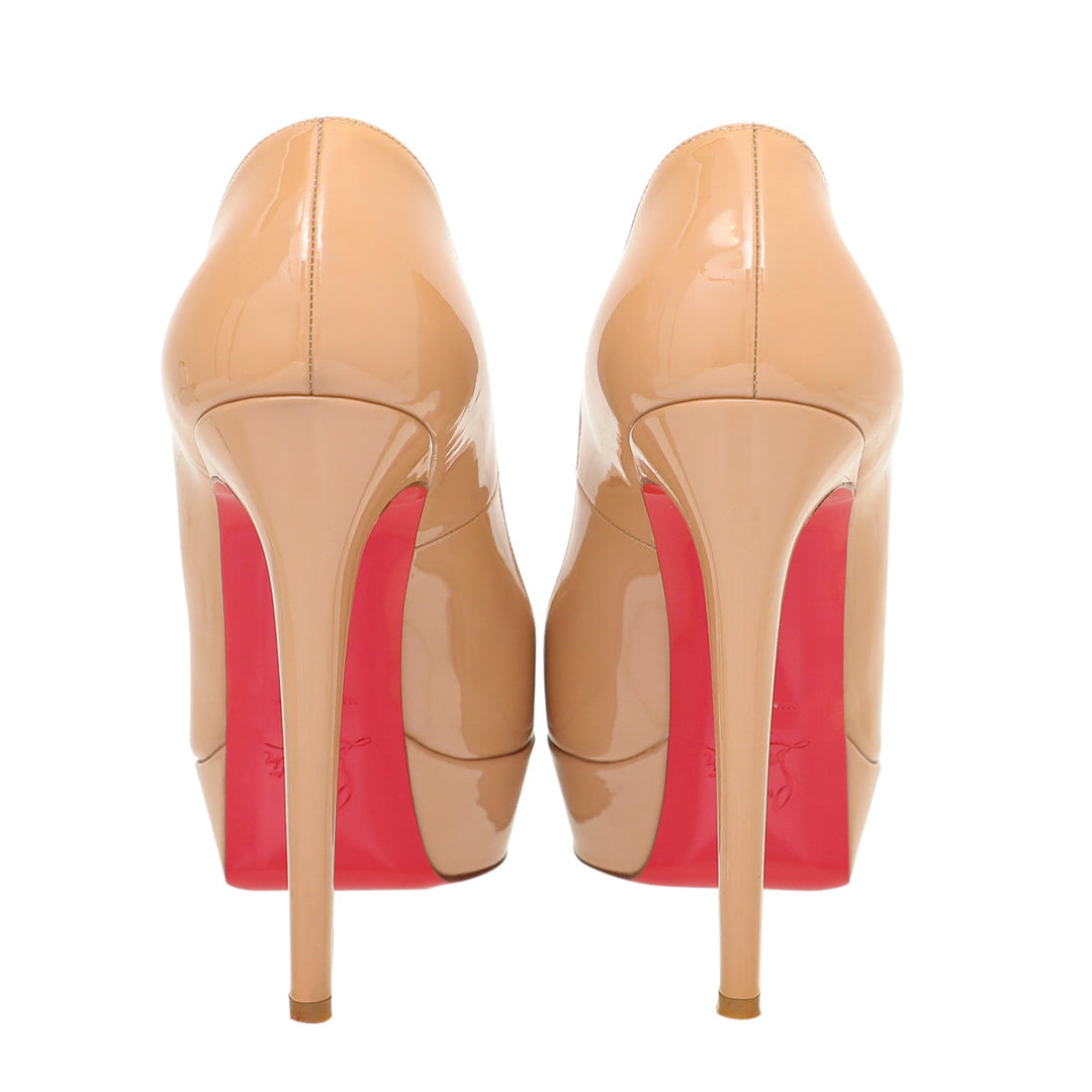 Christian Louboutin Nude Bianca Platform Pump 38