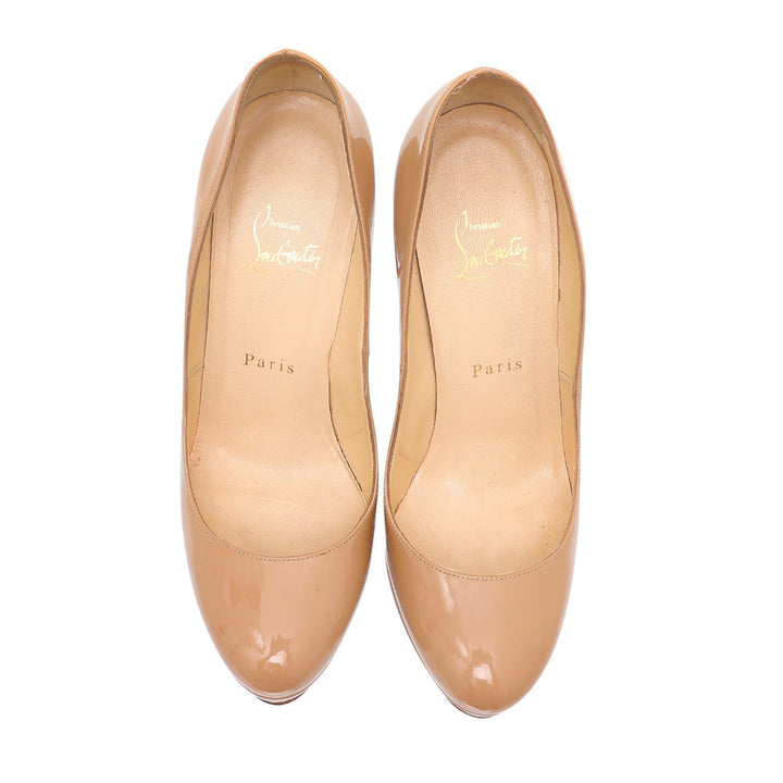 Christian Louboutin Nude Bianca Platform Pump 38