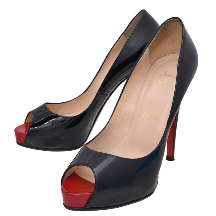 Christian Louboutin Black Very Prive Pump 38