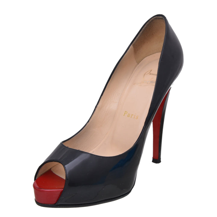 Christian Louboutin Black Very Prive Pump 38
