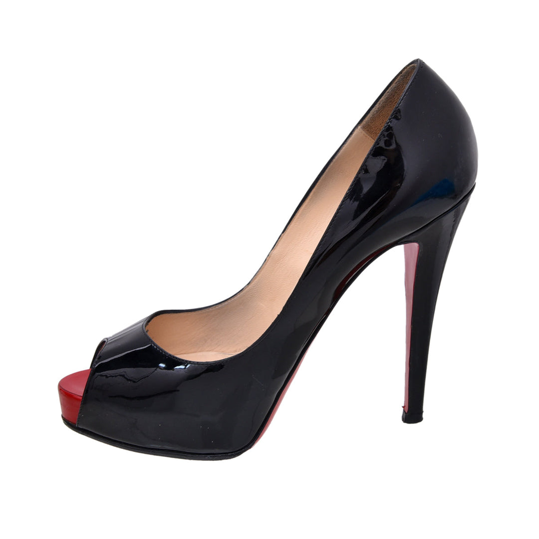 Christian Louboutin Black Very Prive Pump 38