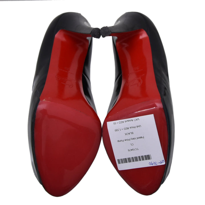 Christian Louboutin Black Very Prive Pump 38