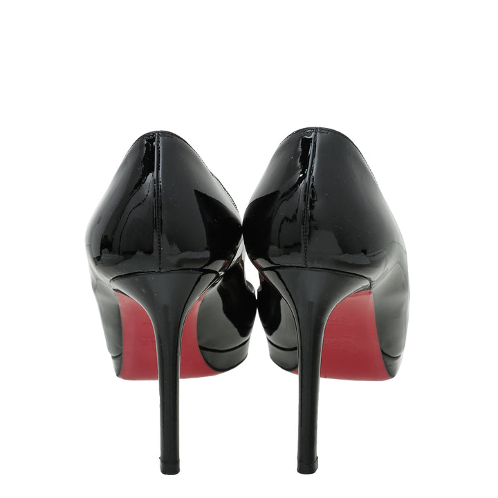 Christian Louboutin Black Pigalle Plato 100 Pumps 37.5