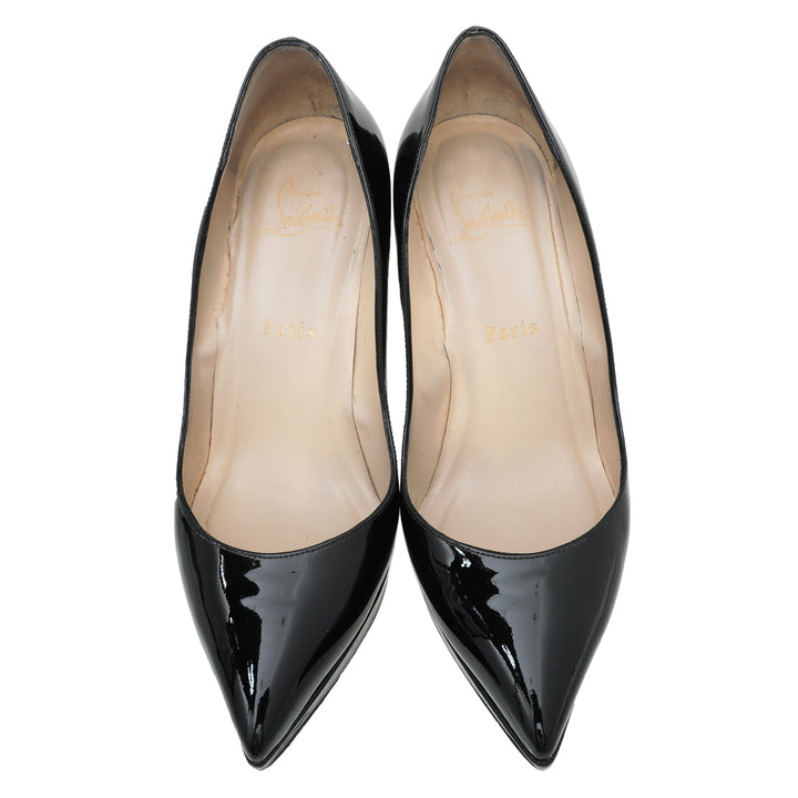 Christian Louboutin Black Pigalle Plato 100 Pumps 37.5