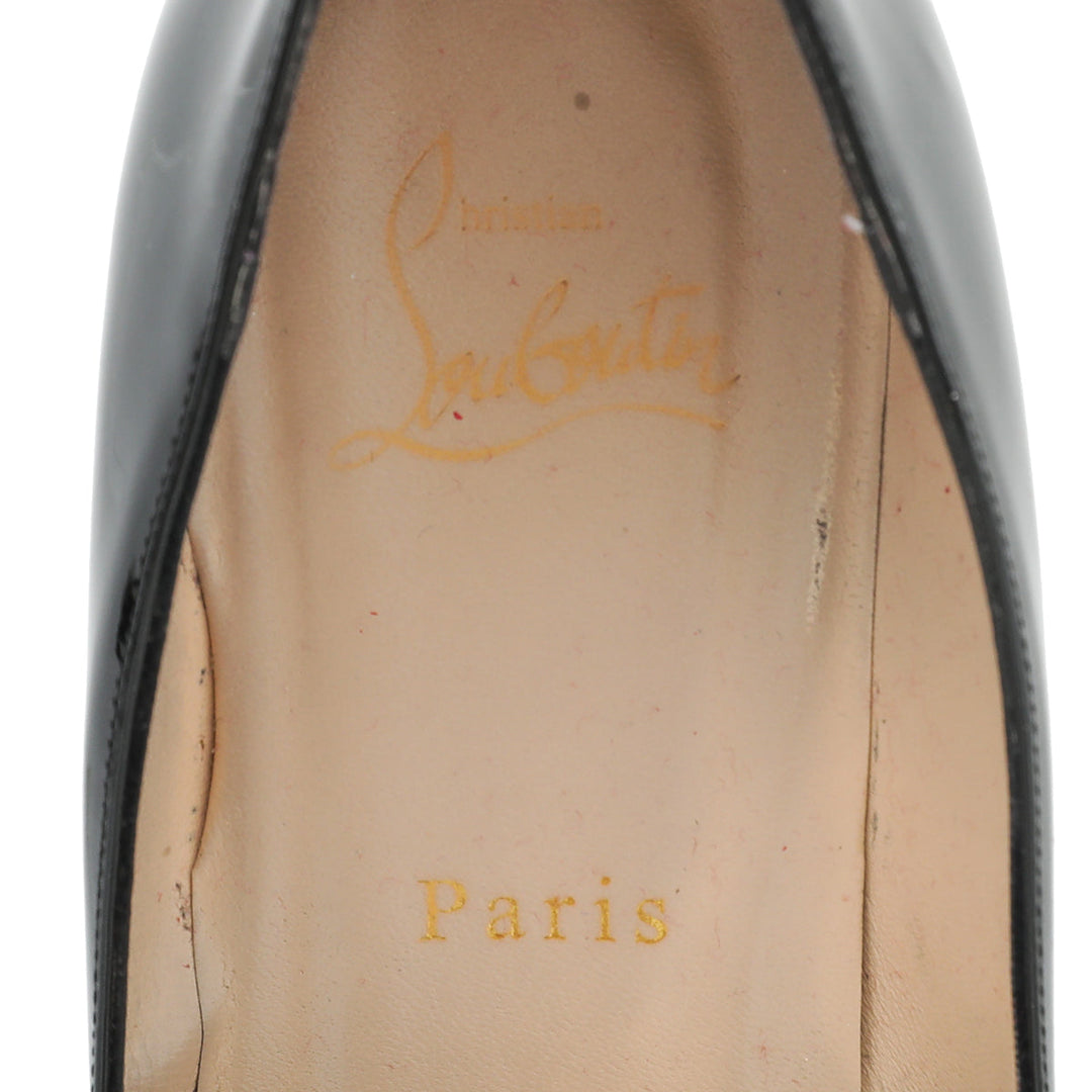 Christian Louboutin Black Pigalle Plato 100 Pumps 37.5