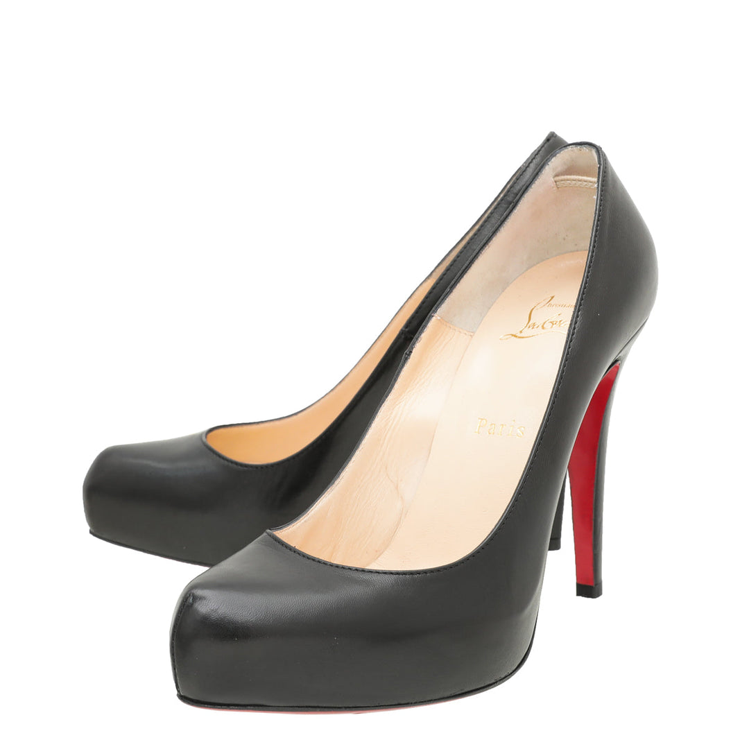 Christian Louboutin Black Rolando 120 Pumps 38