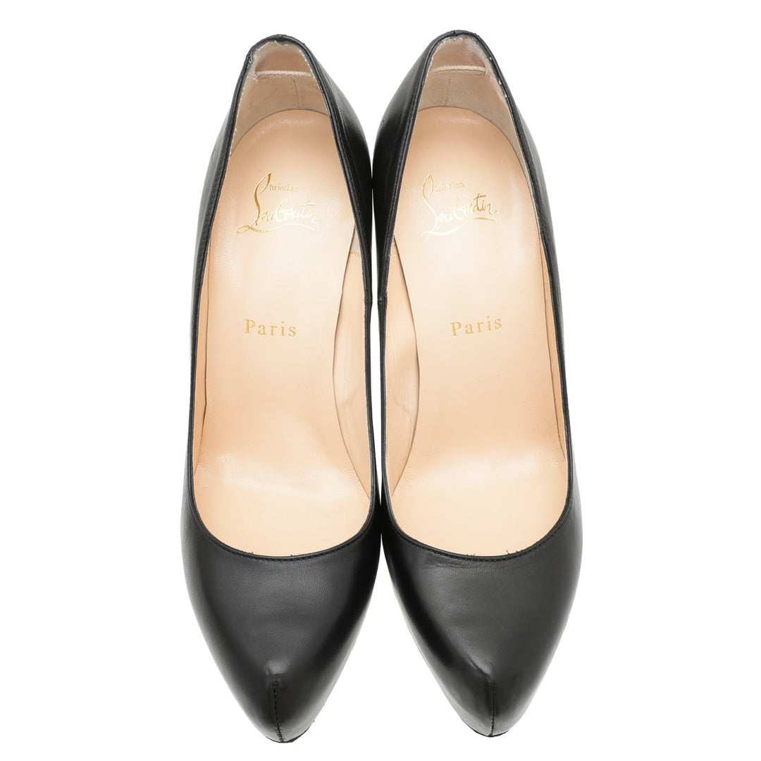Christian Louboutin Black Rolando 120 Pumps 38