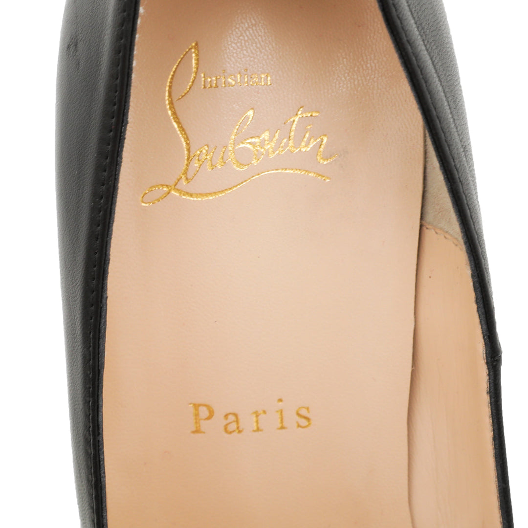Christian Louboutin Black Rolando 120 Pumps 38