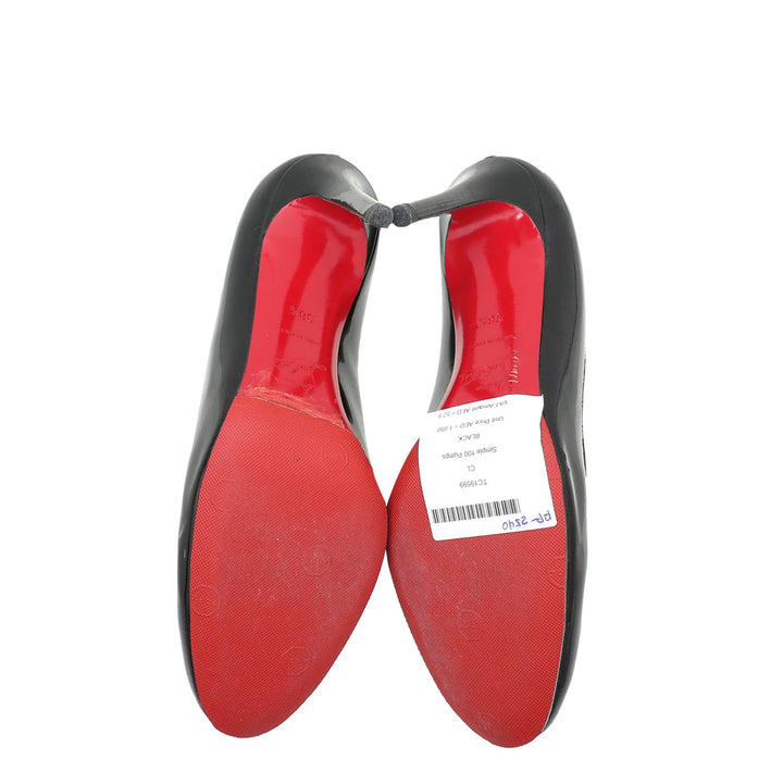 Christian Louboutin Black Simple 100 Pumps 38.5