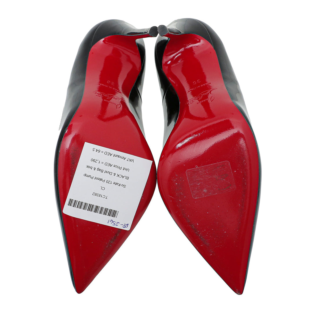 Christian Louboutin Black So Kate 120 Pump 36