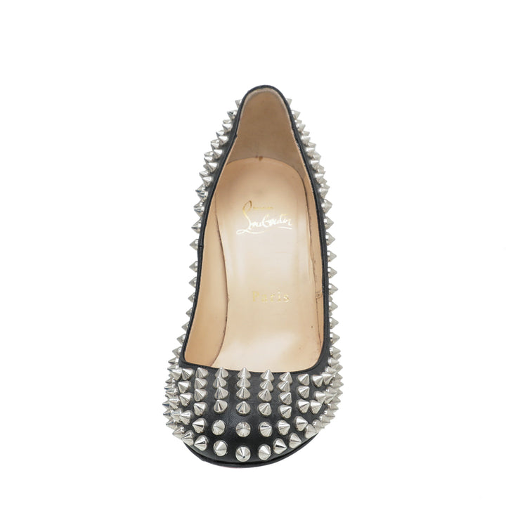 Christian Louboutin Black Spike 100 Pumps 36.5