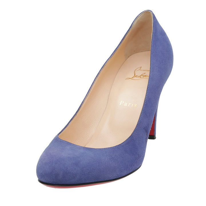 Christian Louboutin Blue Suede Simple Pump 40.5