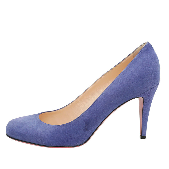 Christian Louboutin Blue Suede Simple Pump 40.5