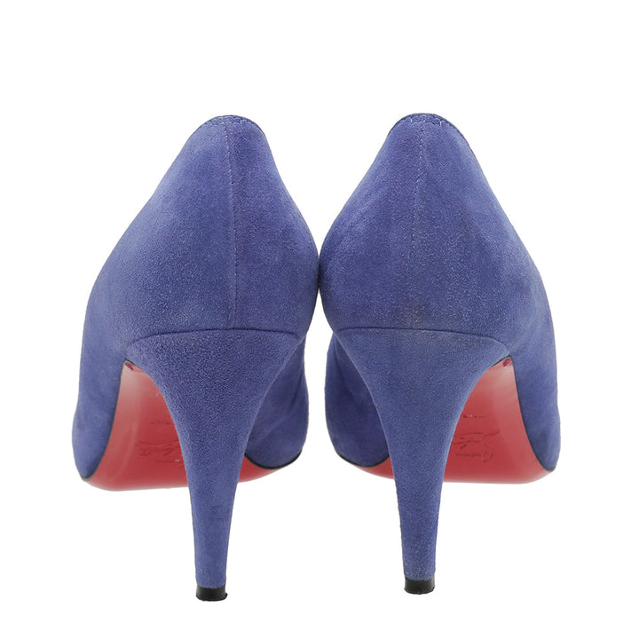 Christian Louboutin Blue Suede Simple Pump 40.5
