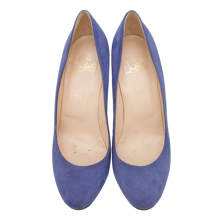 Christian Louboutin Blue Suede Simple Pump 40.5