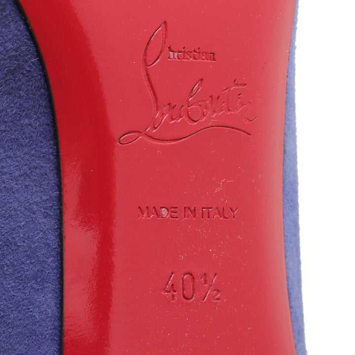 Christian Louboutin Blue Suede Simple Pump 40.5