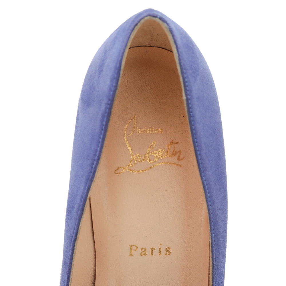 Christian Louboutin Blue Suede Simple Pump 40.5