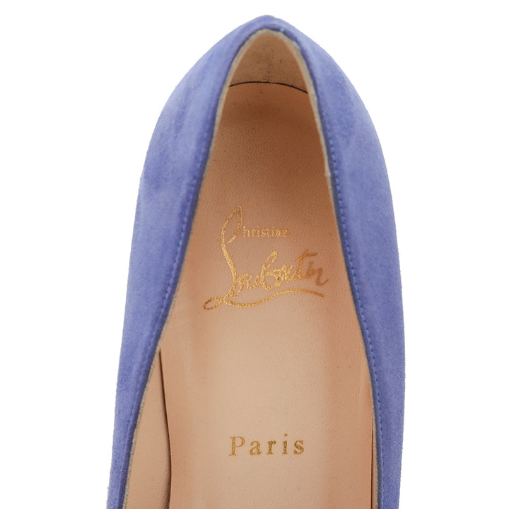 Christian Louboutin Blue Suede Simple Pump 40.5