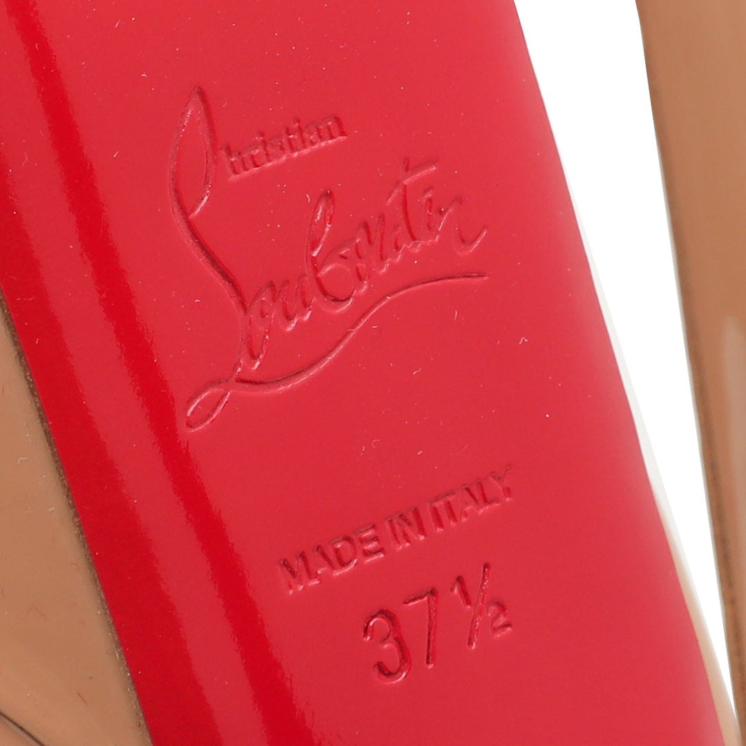 Christian Louboutin Nude Victoria 160 Pumps 37.5