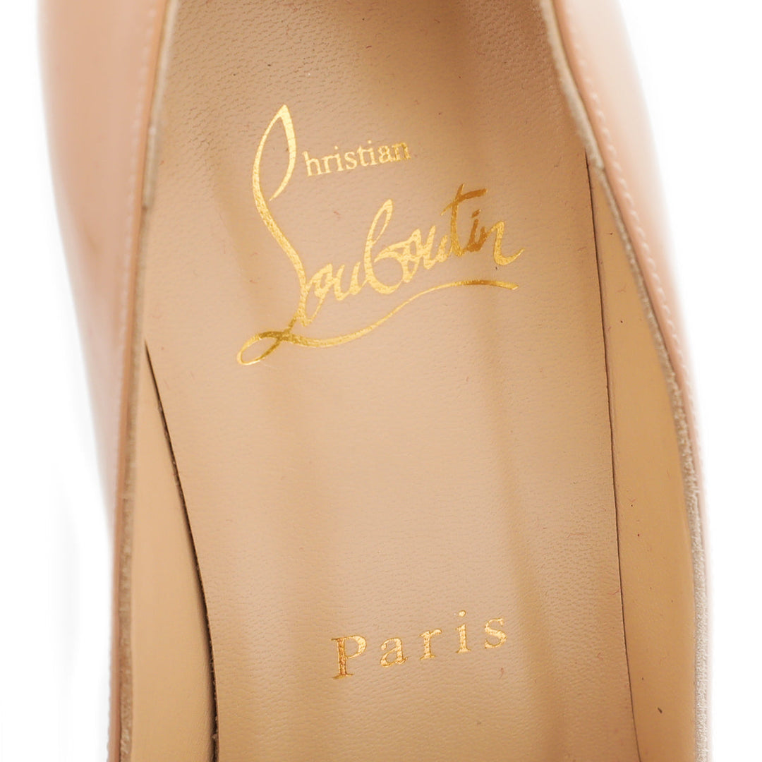 Christian Louboutin Nude Victoria 160 Pumps 37.5