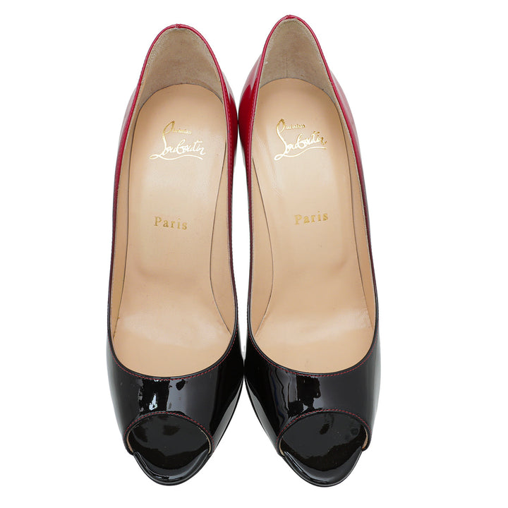 Christian Louboutin Two Tone Youtish Peep Toe Pump 39.5